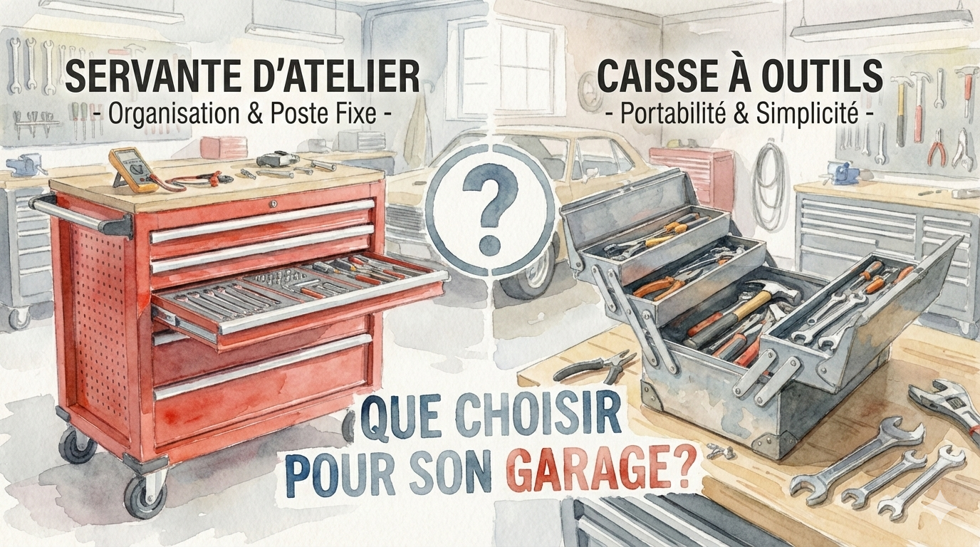 Servante d'atelier ou caisse à outils: que choisir pour son garage?